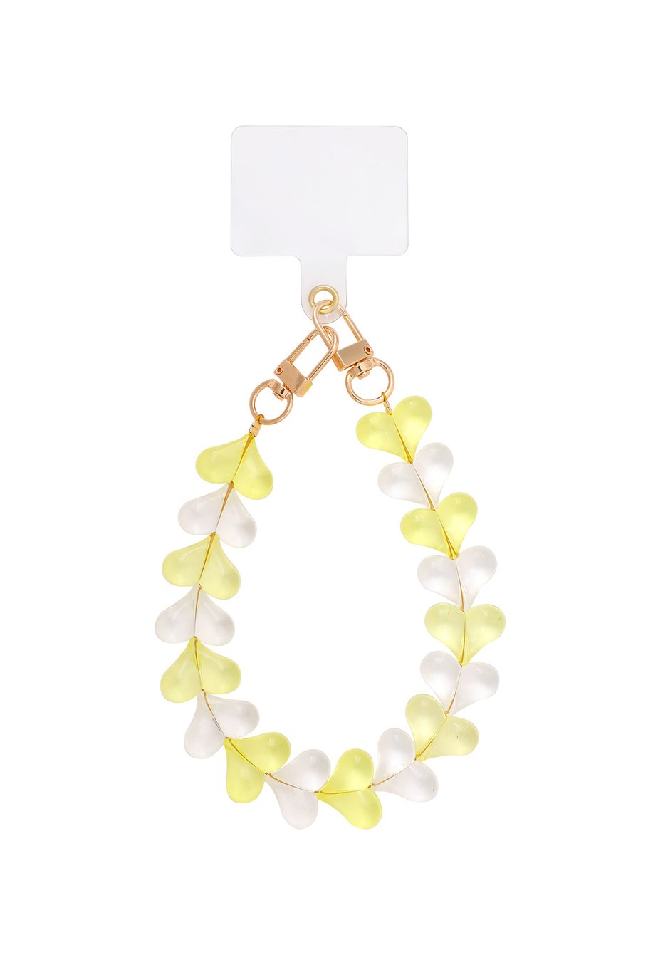 Handykette Heart Row Gelb