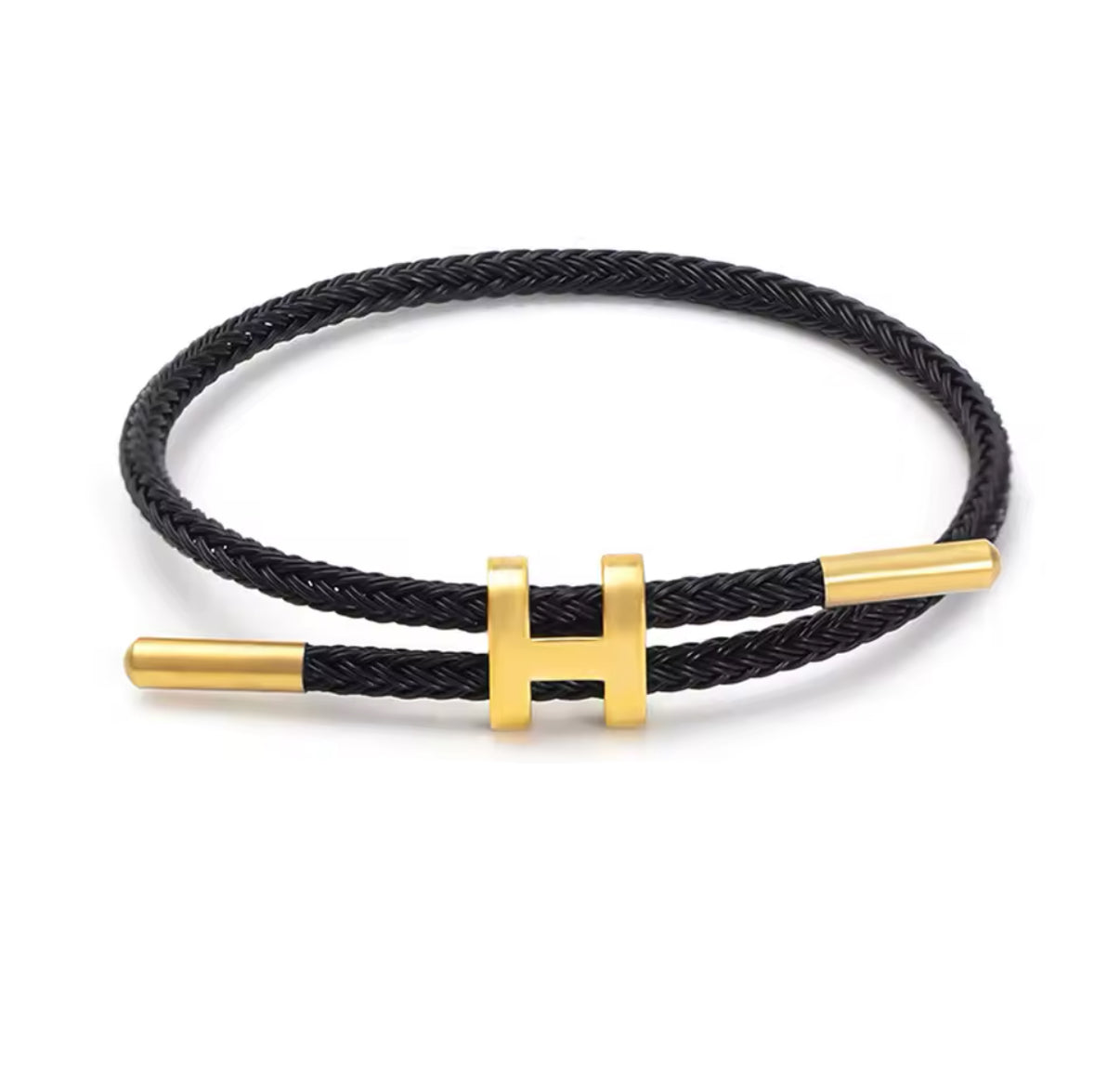 Her Mess Statement Armband schwarz