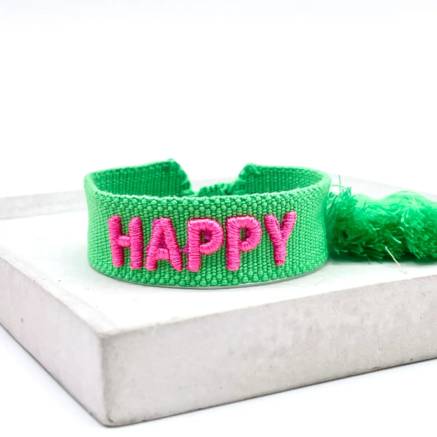 Statement Boho Armband „HAPPY“