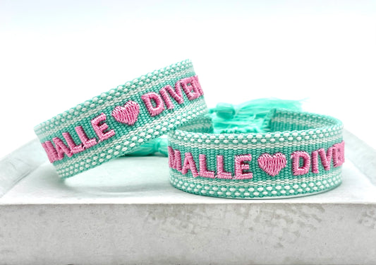 Statement Armband „Malle💗Diven“