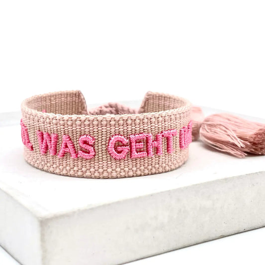 Statement Armband „A bissl was geht immer“